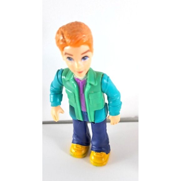 Fisher Price Sweet Streets Dad Brother Figure With Grill Go Anywhere Dollhouse - Picture 3 of 3